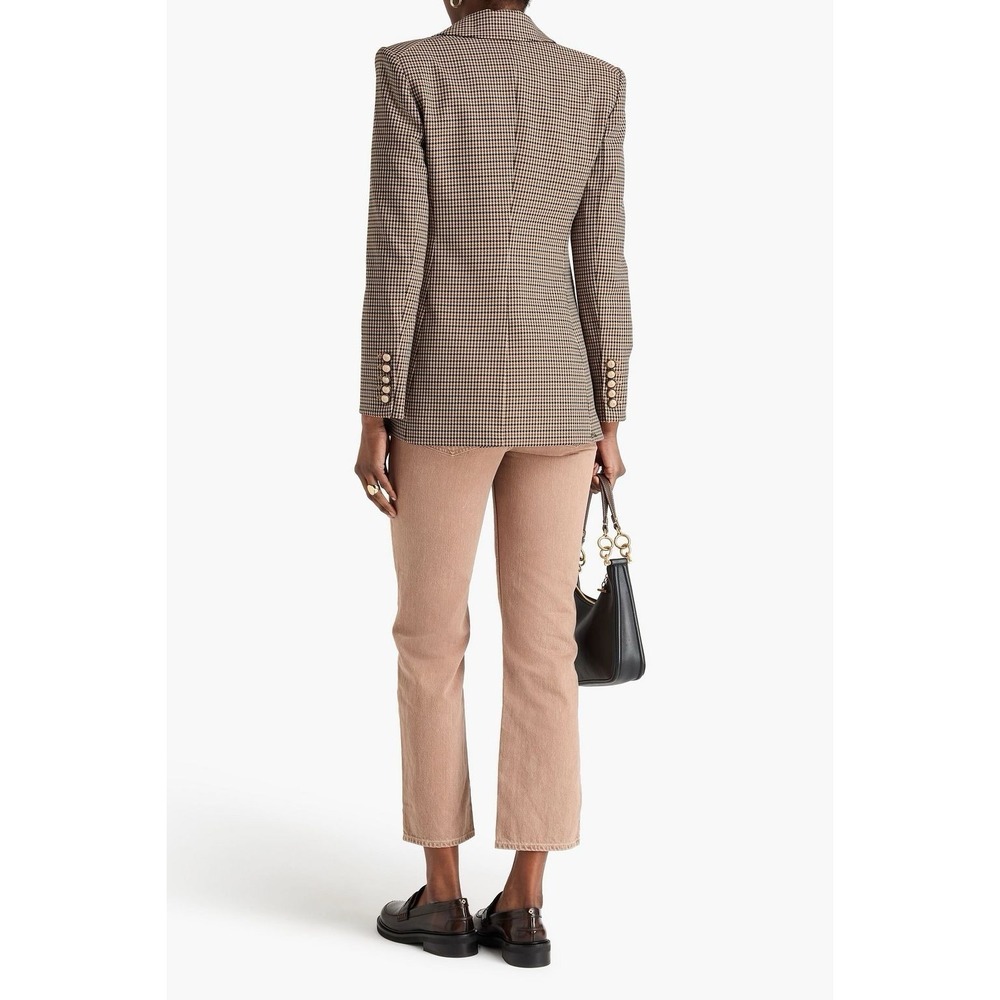 Veronica Beard Livvy Dickey Houndstooth Twill Blazer Sand NWT Sz 0 Career Luxury - Picture 15 of 15
